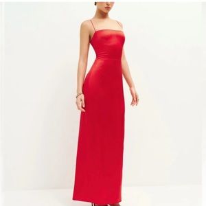 NWT Reformation Frankie Silk Dress in Tango Size 4